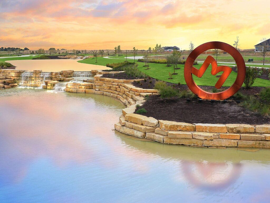 M3 Ranch community entrance in Mansfield TX