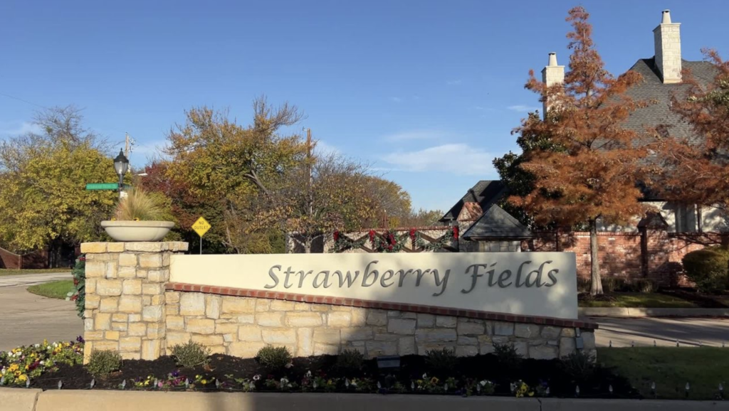 Strawberry Fields neighborhood in Mansfield TX
